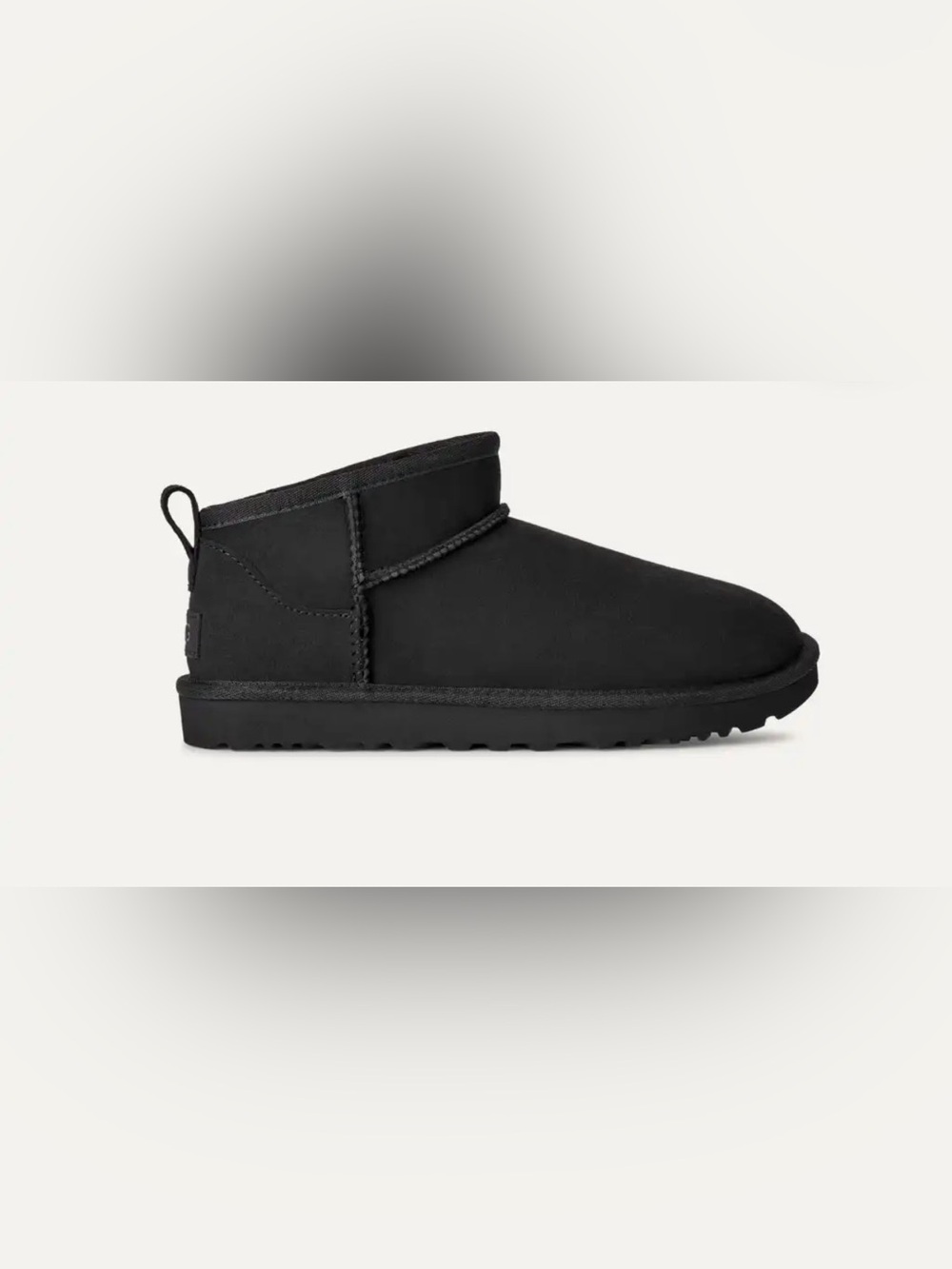 UGG Black Classic Ultra Mini Booties